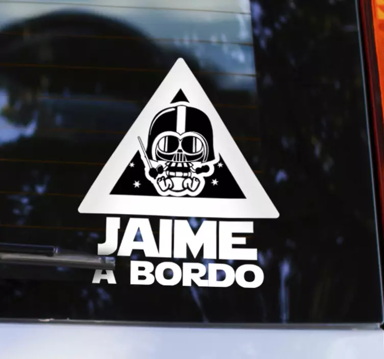 Pegatina bebé a bordo Star Wars - TenVinilo