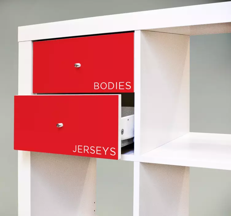 Vinilo decorativo cajones kallax Personalizable - TenVinilo