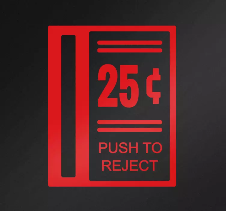 Vinilo decorativo coin arcade - TenVinilo