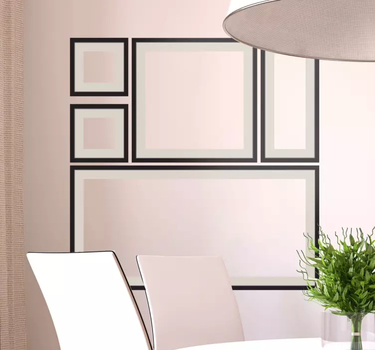 Vinilo decorativo composición marcos - TenVinilo