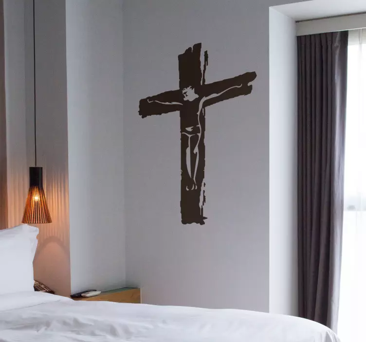 Vinilo decorativo cruz cristiana - TenVinilo