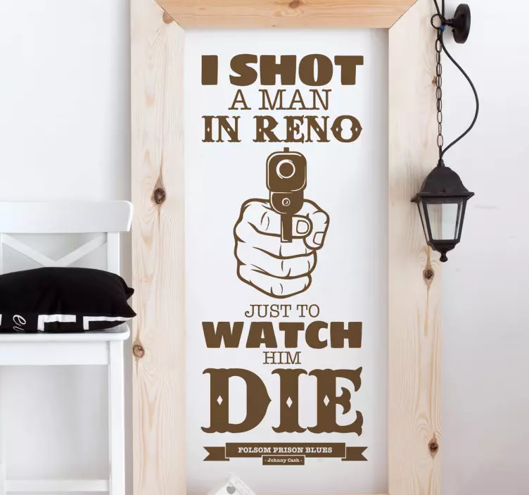 Vinilo decorativo folsom prison - TenVinilo