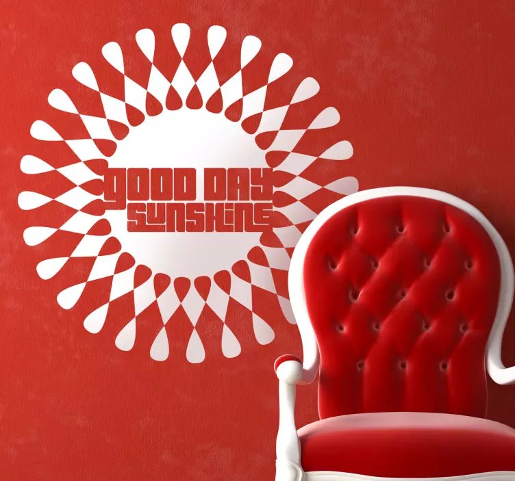 Vinilo decorativo good day sunshine - TenVinilo