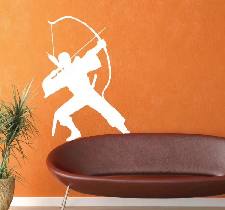 Vinilo decorativo guerrero arquero - TenVinilo