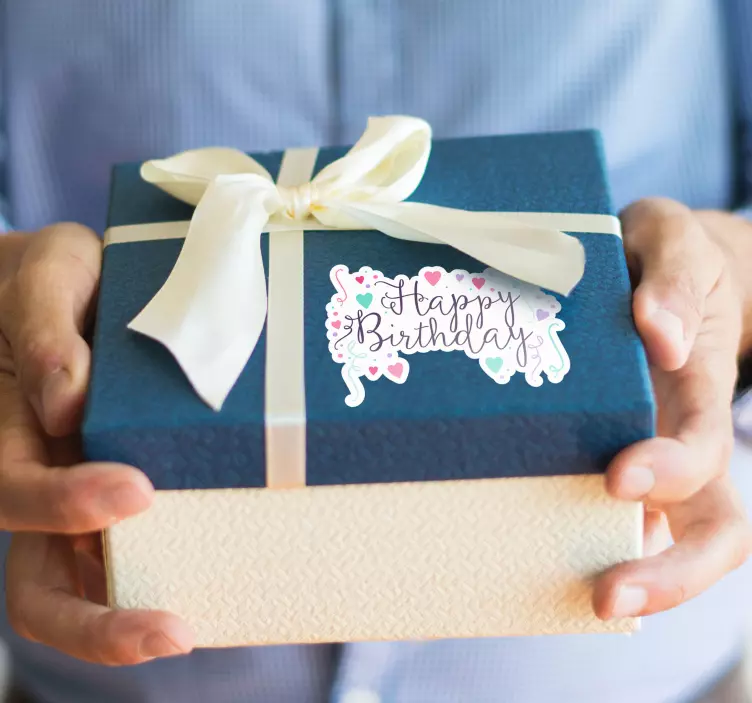 Vinilo decorativo happy birthday - TenVinilo