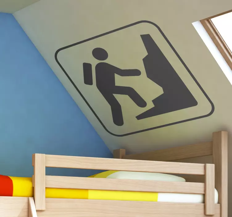 Vinilo decorativo icono escalada - TenVinilo