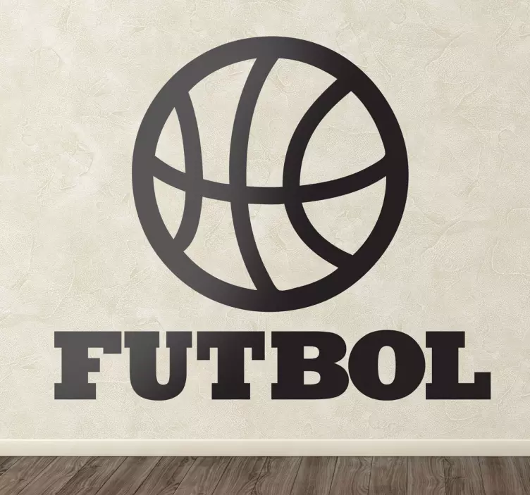 Vinilo decorativo ironía fútbol - TenVinilo