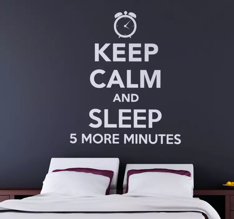 Vinilo decorativo keep calm sleep - TenVinilo