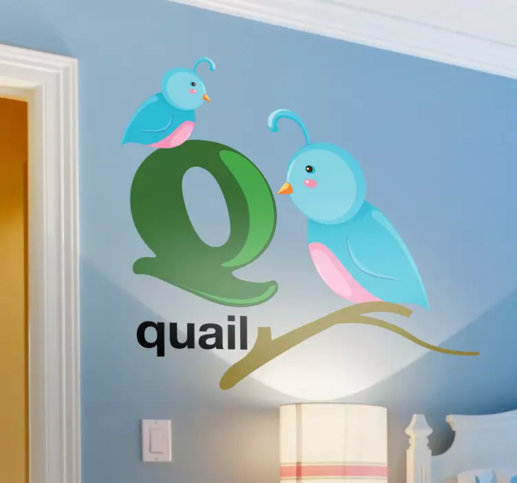 Vinilo decorativo letra Q - TenVinilo