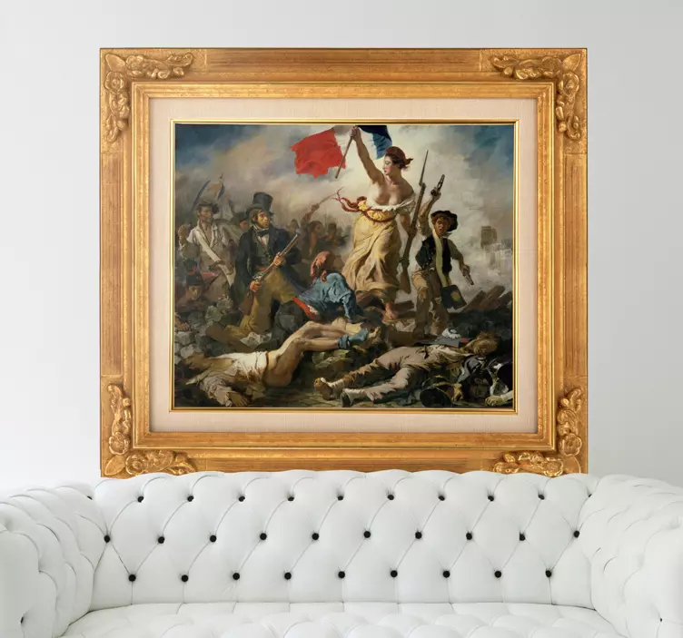 Vinilo decorativo libertad Delacroix - TenVinilo