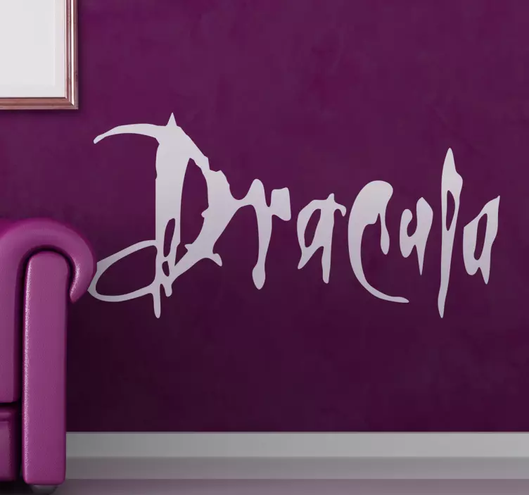 Vinilo decorativo logotipo Drácula - TenVinilo