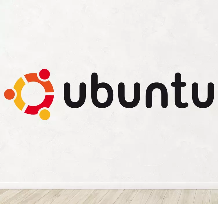 Vinilo decorativo logotipo Ubuntu - TenVinilo