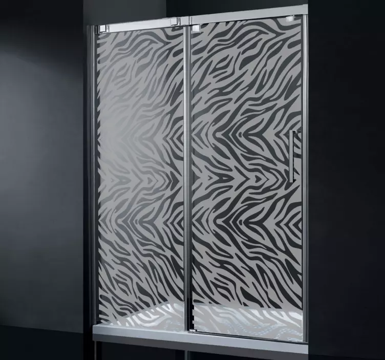 Vinilo decorativo mampara cebra - TenVinilo