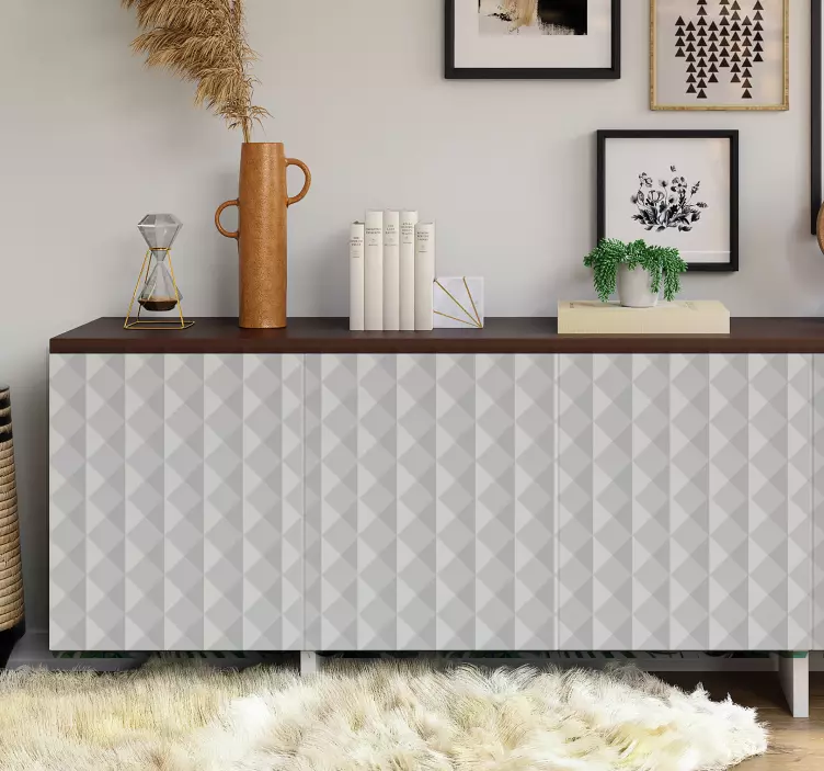 Vinilo para muebles cuadrados efecto 3d - TenVinilo