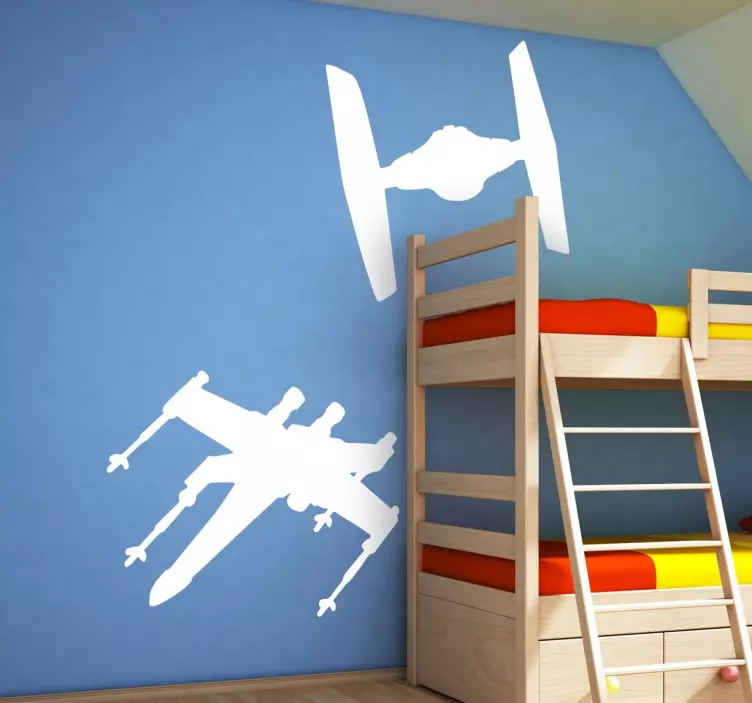 Vinilo decorativo aviones de Star Wars - TenVinilo
