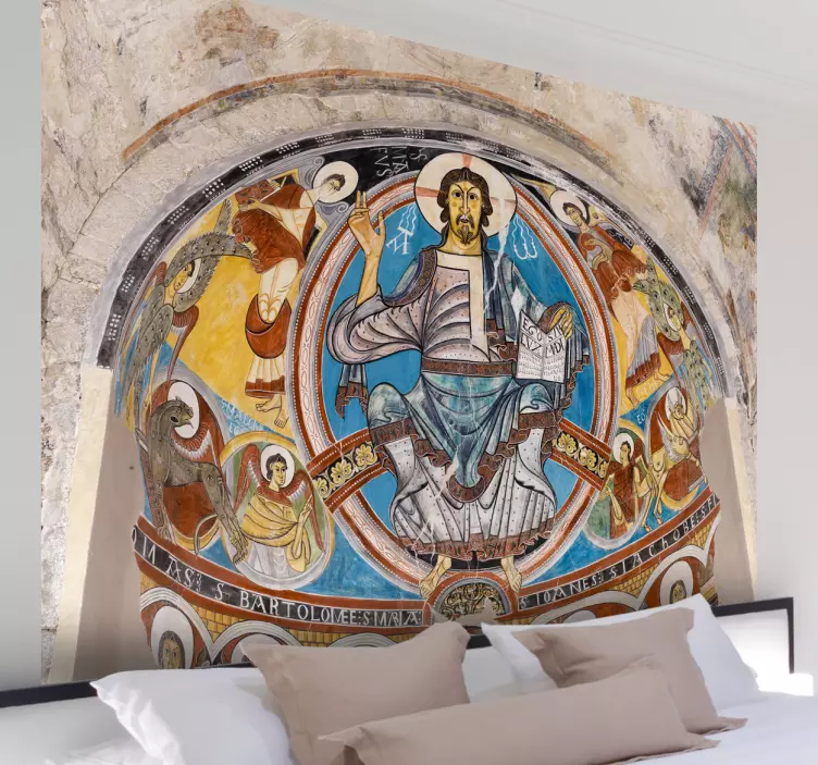 Vinilo decorativo pantocrátor románico - TenVinilo