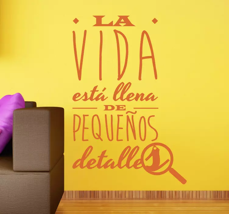 Vinilo decorativo pequeños detalles - TenVinilo