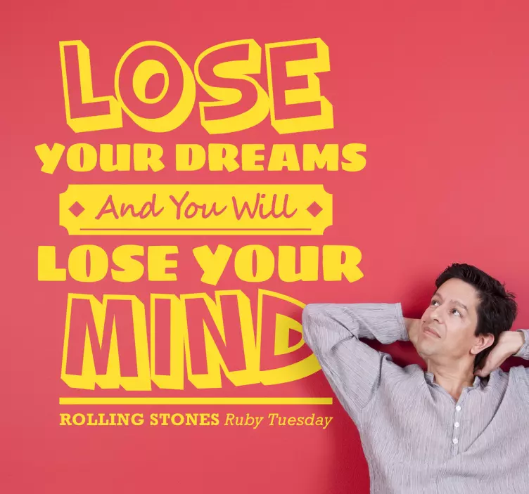 Vinilo decorativo ruby tuesday - TenVinilo