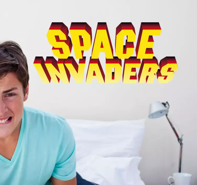 Vinilo decorativo Space Invaders - TenVinilo
