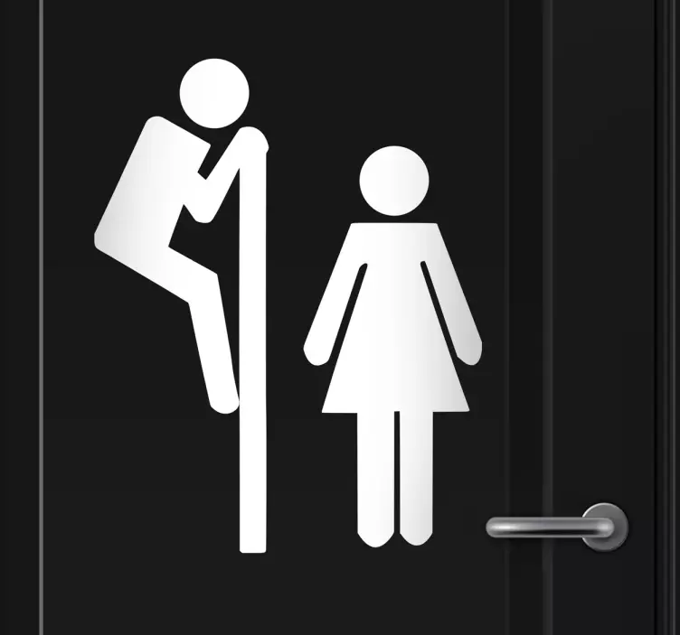 Vinilo decorativo voyeur WC - TenVinilo