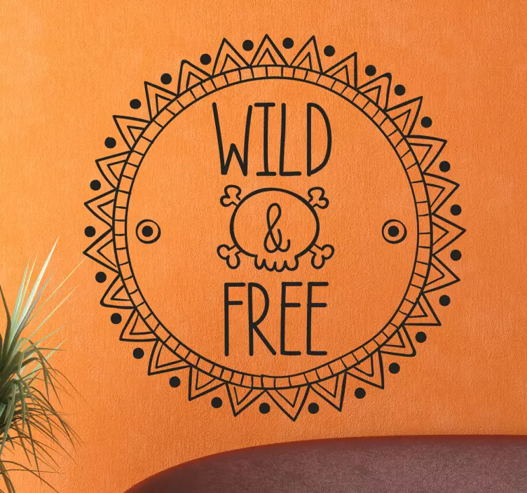 Vinilo decorativo Wild and Free - TenVinilo