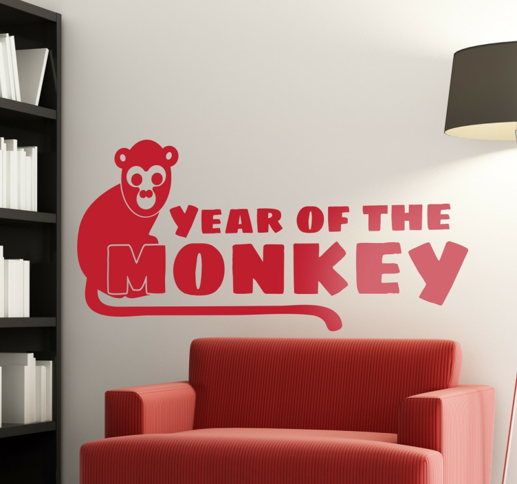 Vinilo decorativo year of the monkey - TenVinilo