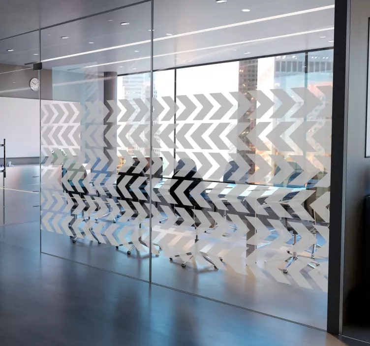 Pegatina de flechas translucidas para oficina - TenVinilo