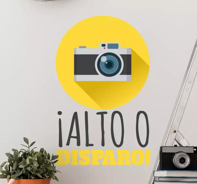 Vinilo fotografía alto o disparo - TenVinilo