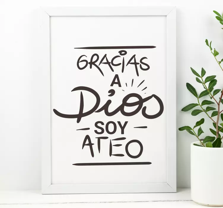 Vinilo frase cita célebre Luis Buñuel - TenVinilo