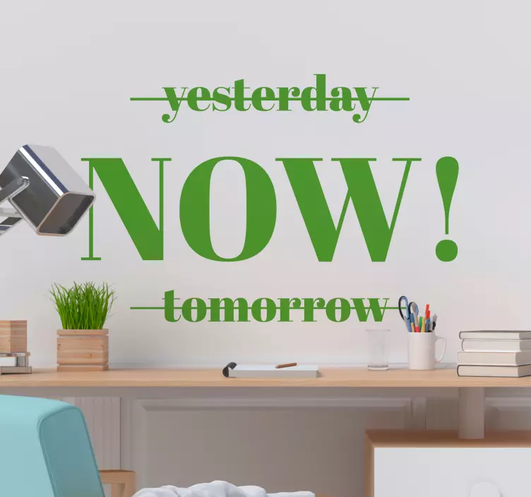 Vinilo frase estilo minimalista - TenVinilo