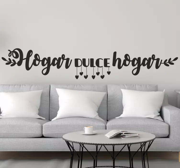 Vinilo frase hogar dulce hogar - TenVinilo