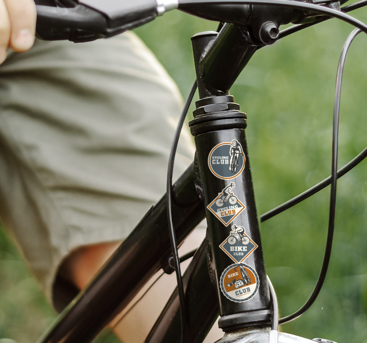 Calca para bicicleta diseño de escenografía de ciclismo - TenVinilo