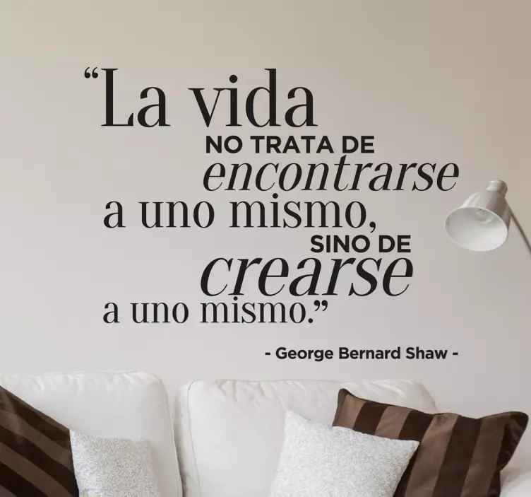 Vinilo frases bonitas sobre la vida - TenVinilo