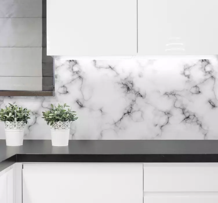 Vinilo mármol gris y negro - TenVinilo