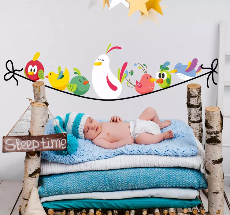 Vinilo infantil animales selva tropical - TenVinilo