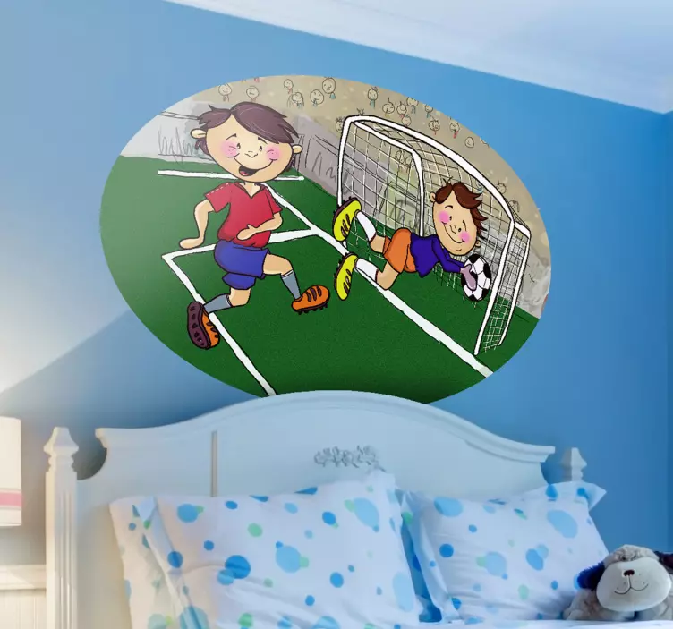 Vinilo infantil chuta y gol - TenVinilo