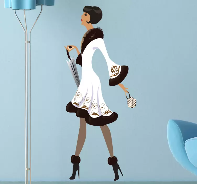 Vinilo infantil moda vintage - TenVinilo