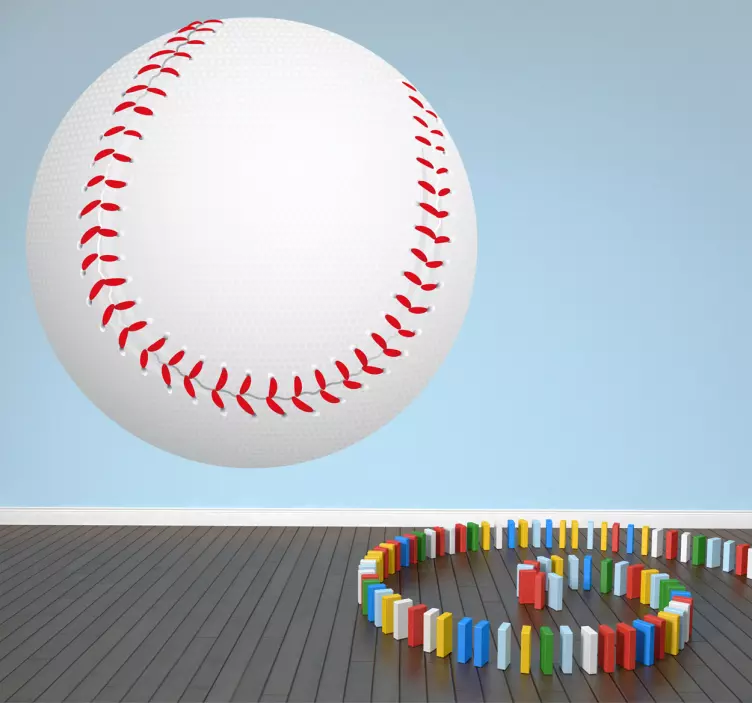 Vinilo infantil pelota baseball - TenVinilo
