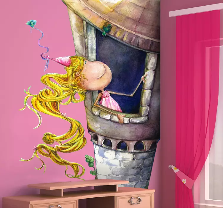 Vinilo infantil Rapunzel - TenVinilo