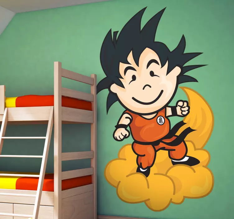 Vinilo infantil tenviniño Goku - TenVinilo