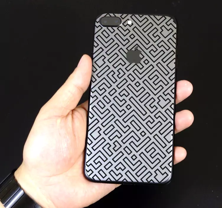 Vinilo iPhone trazo laberinto - TenVinilo