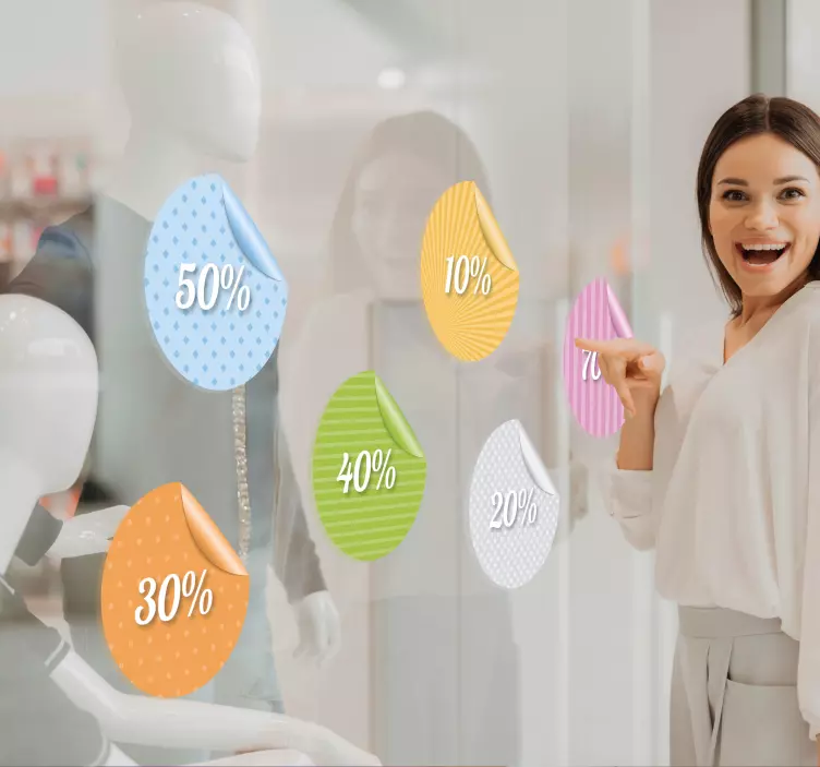 Vinilo kit diseño etiquetas dobladas - TenVinilo