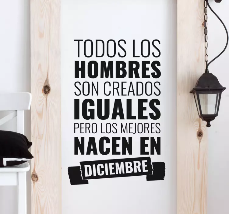 Vinilo los mejores son mes personalizable - TenVinilo