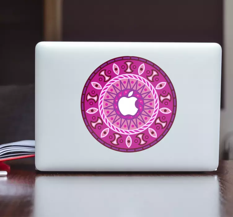 Vinilo MacBook dibujo mandala - TenVinilo
