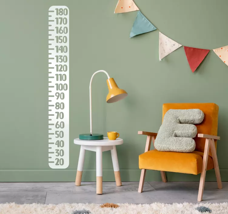 Vinilo medidor infantil Metro clásico - TenVinilo