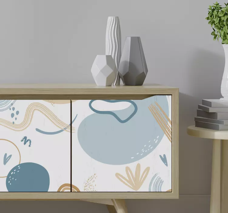 Vinilo para mueble Formas de color - TenVinilo