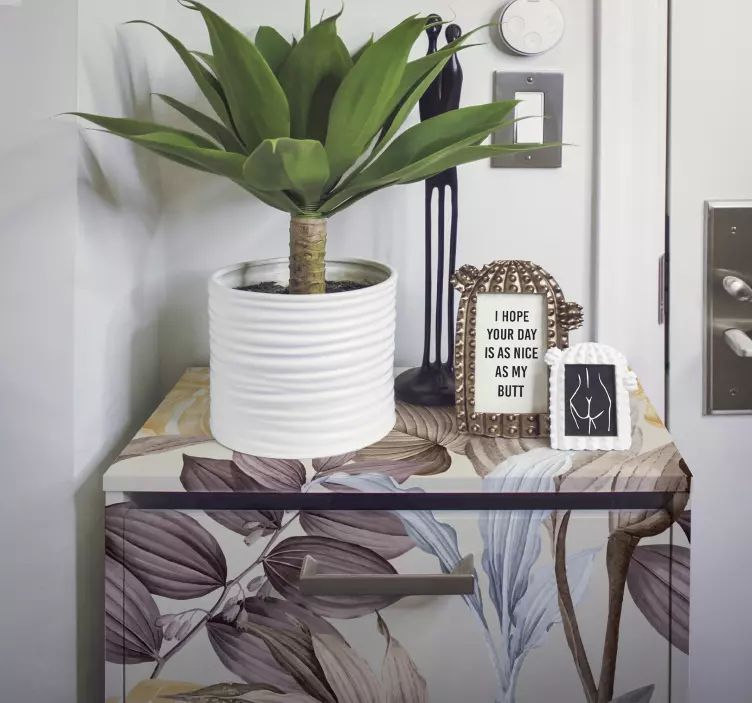 Vinilo para mueble Plantas tropicales xxl - TenVinilo