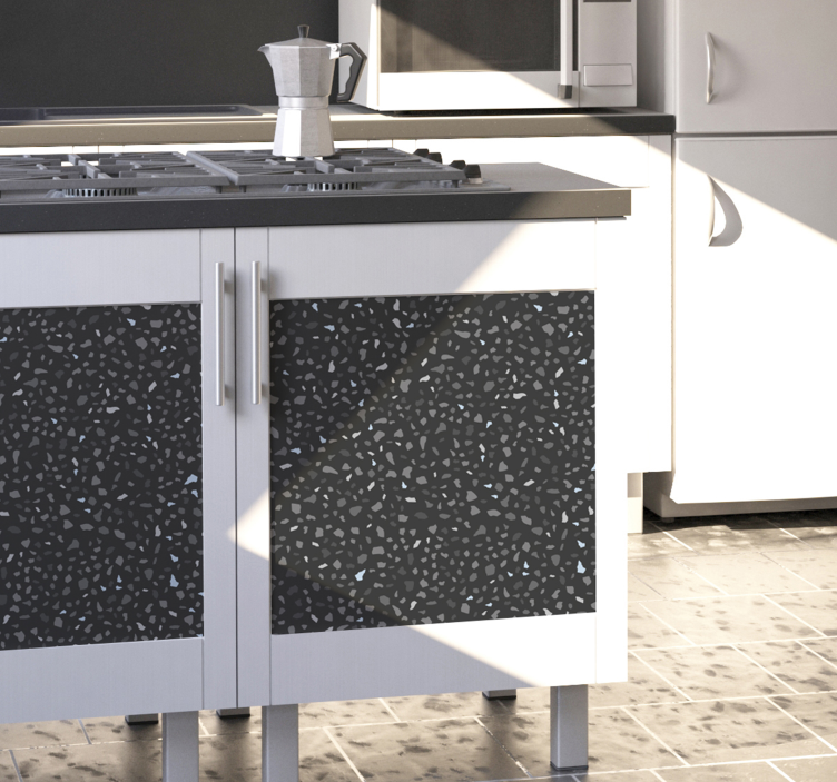 Vinilo para mueble textura piedra gris - TenVinilo