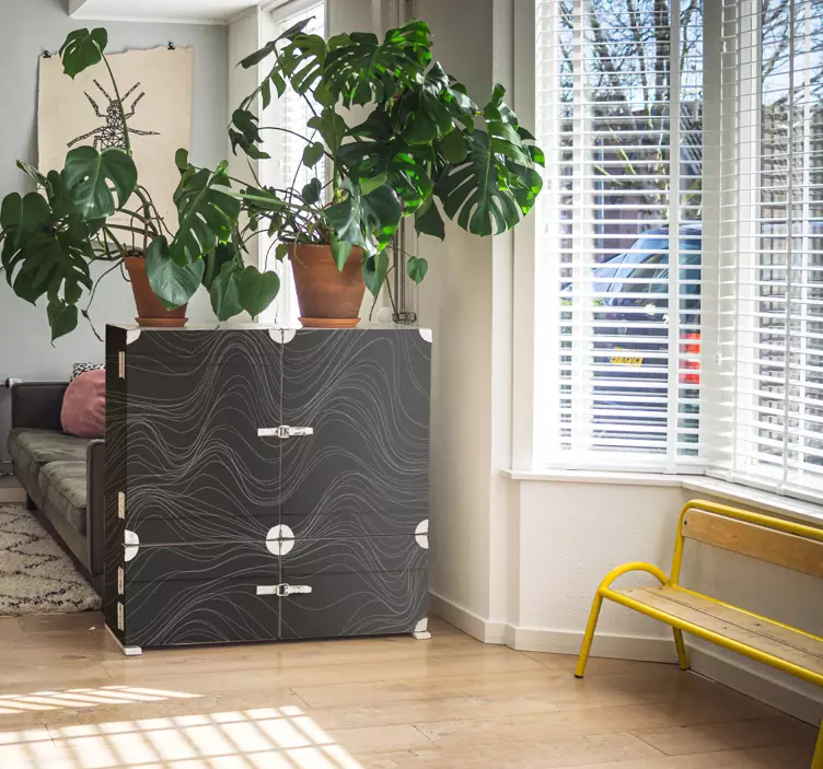 Vinilo para mueble Texturas de ondas - TenVinilo