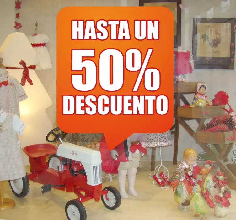 Vinilo rebajas oferta personalizada para tienda - TenVinilo